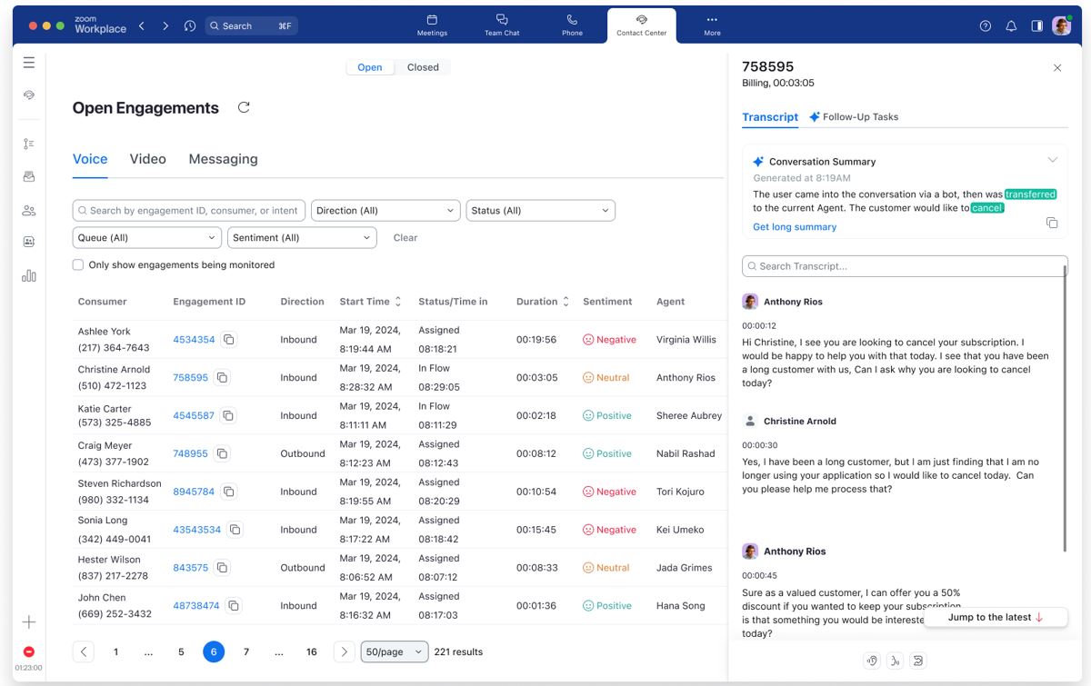  Zoom AI Companion for Contact Center