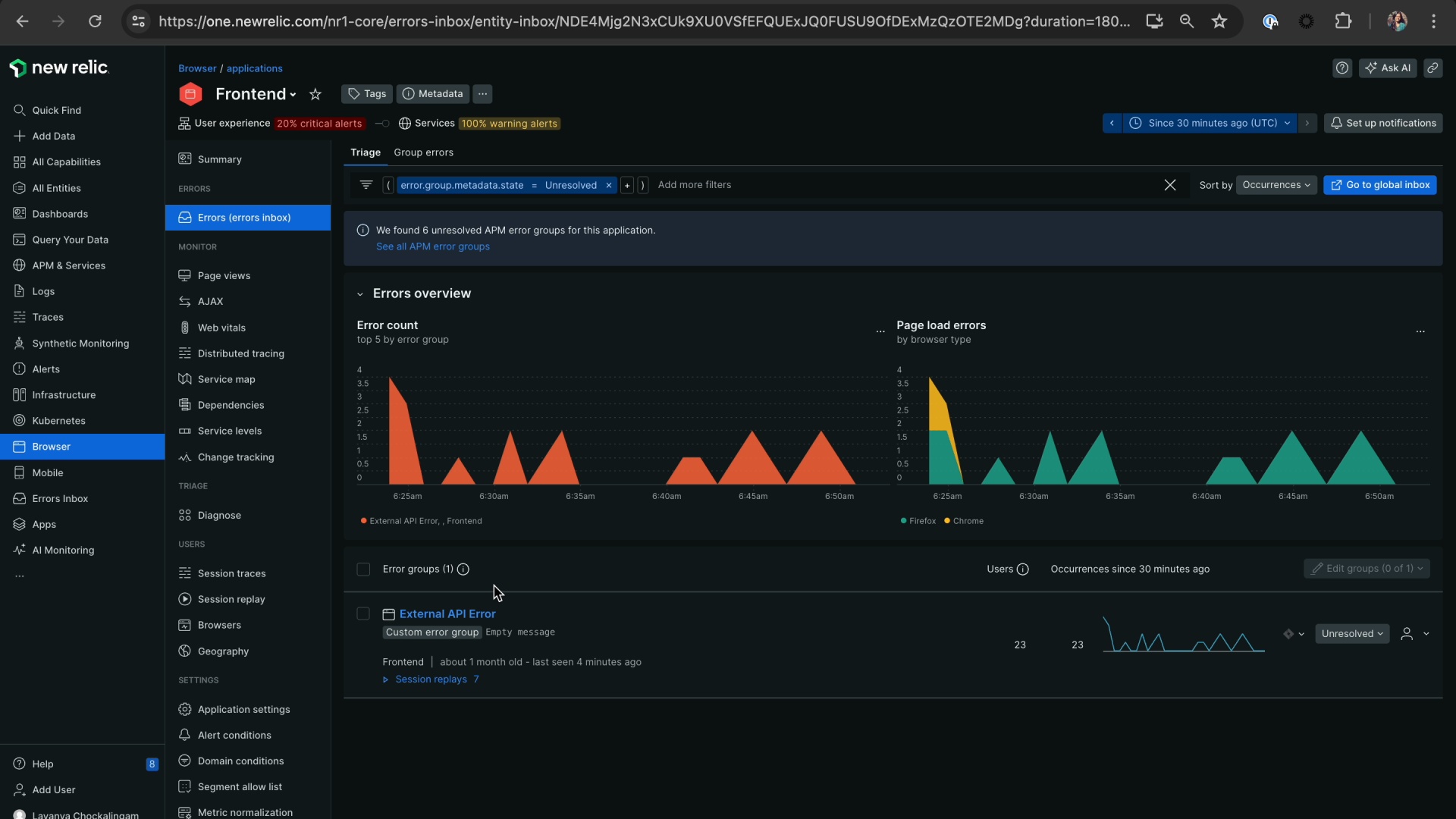 Digital Experience Monitoring 